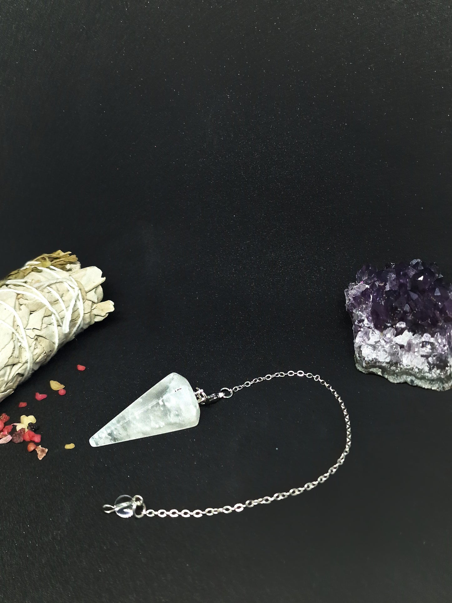 Pendule en Cristal de roche