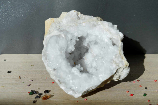 Géode Quartz blanc XL