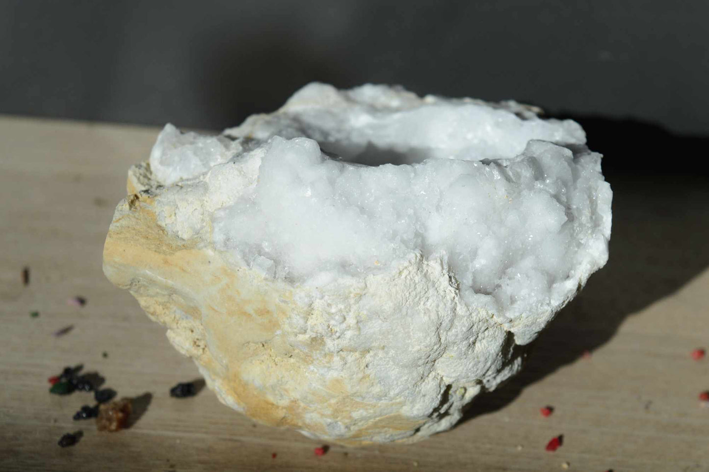 Géode Quartz blanc XL