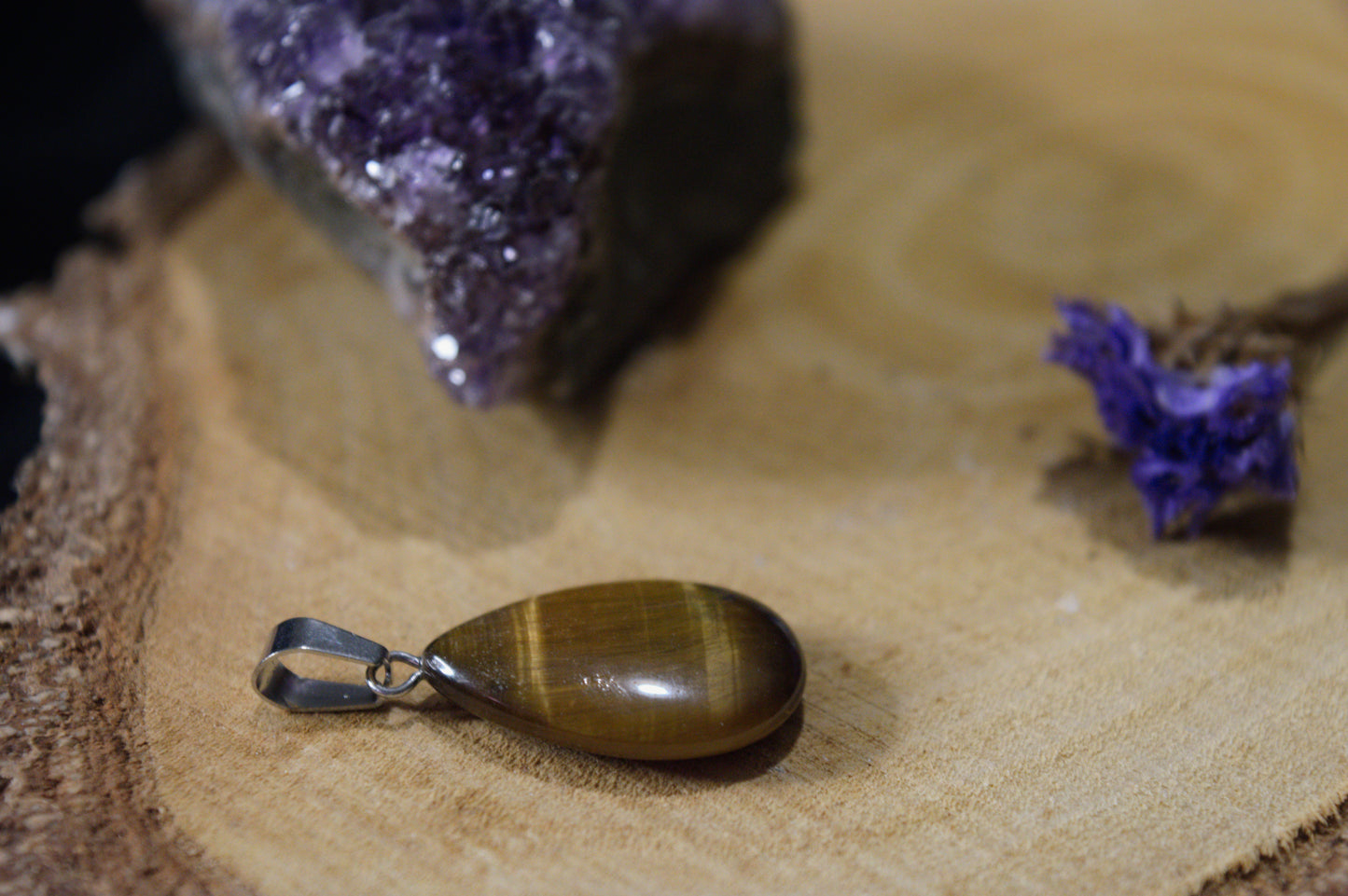 Pendentif - Protection - Oeil de tigre